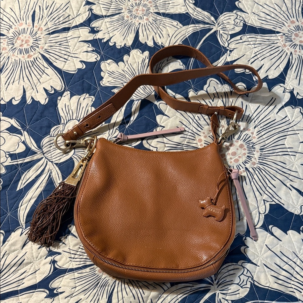 RADLEY LONDON Tan Leather Crossbody Bag